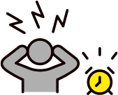 耳を塞いだ人の画像